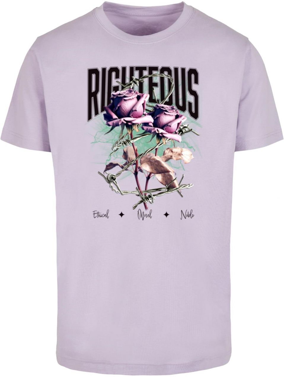 Men's T-shirt Righteous Roses lilac