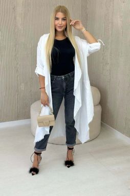 Linen coat white