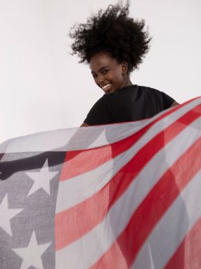 American flag scarf