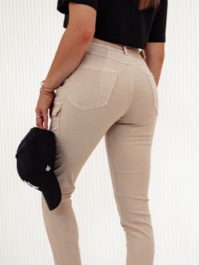Women's pants LOVFASHION beige Dstreet