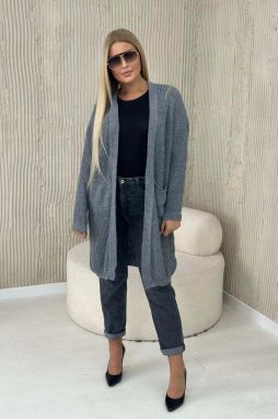Grey cardigan with pockets