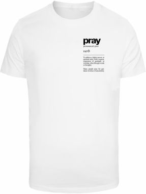 Men's T-shirt Pray Definition white