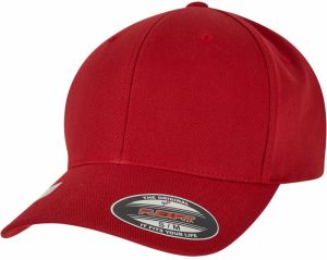 Wooly Combed Waterrepellent Red Cap