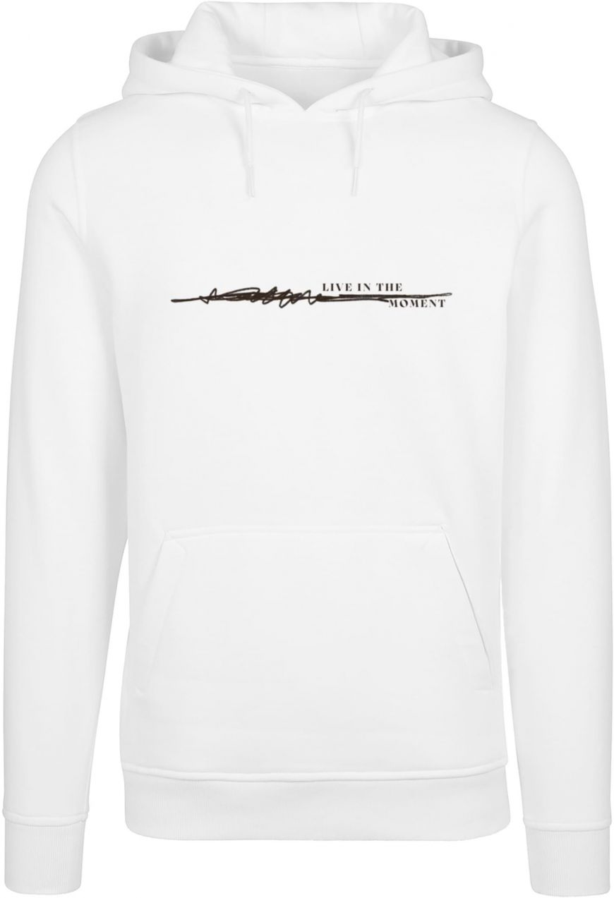 Men's sweatshirt Live In The Moment Hoody white