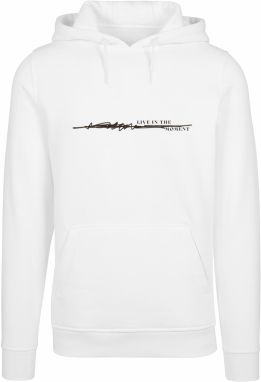 Men's sweatshirt Live In The Moment Hoody white