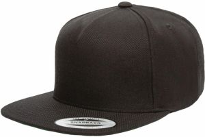 Premium Snapback Cap Black/Black
