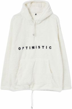 Trendyol Ecru Plus Size Oversize/Wide Cut Thick Plush Sweatshirt
