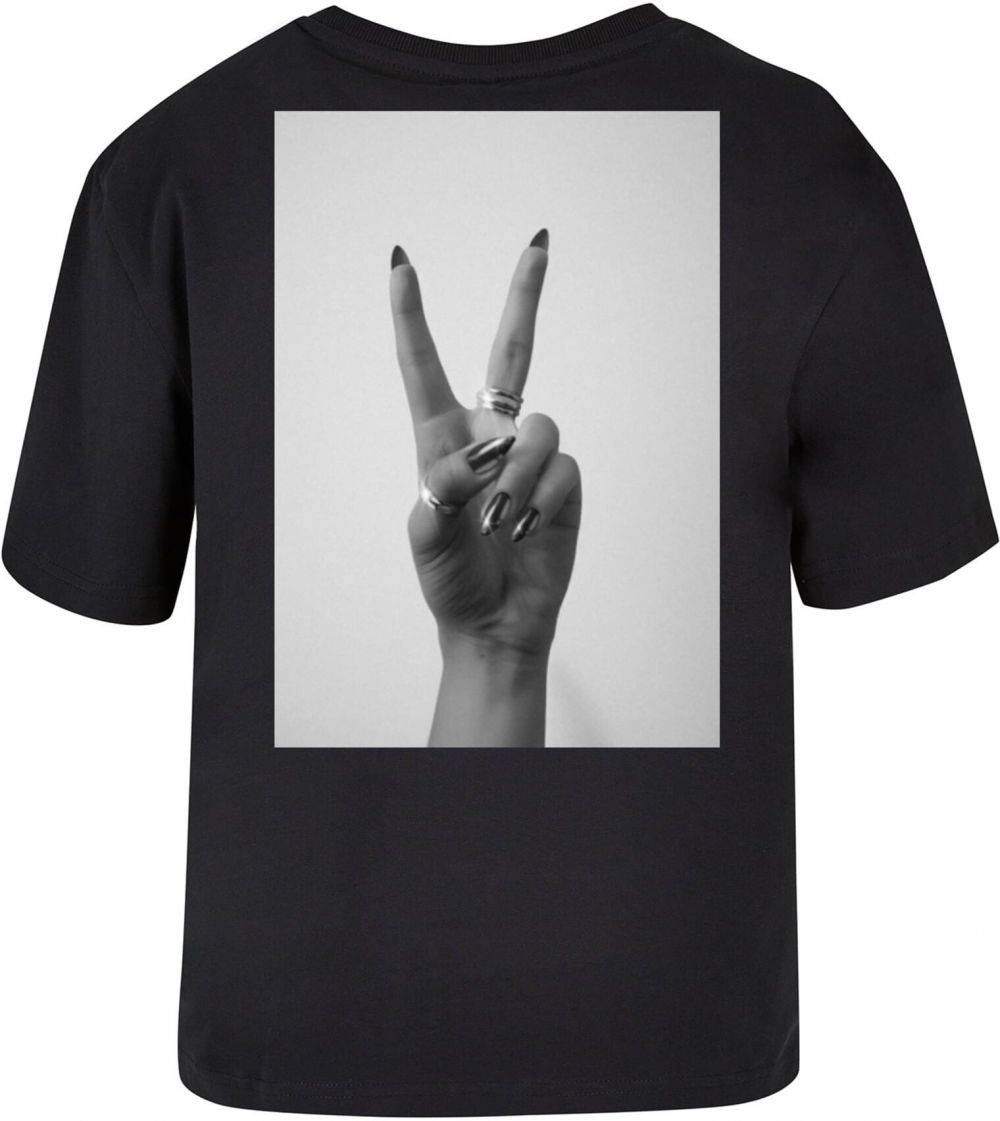 Women's T-shirt Peace Hand black