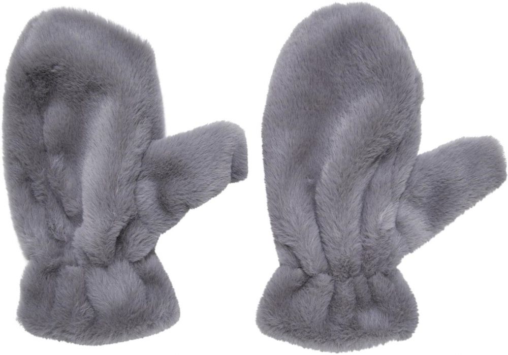 Teddy Mitten light grey gloves