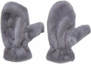 Teddy Mitten light grey gloves