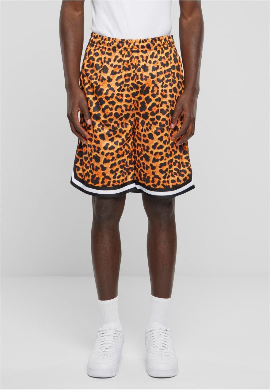 Men's Mesh AOP Leopard Shorts