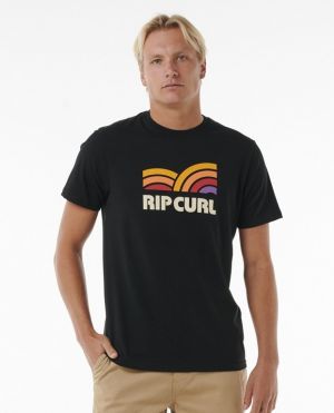 Rip Curl SURF REVIVAL CAPTURE TEE Black T-shirt