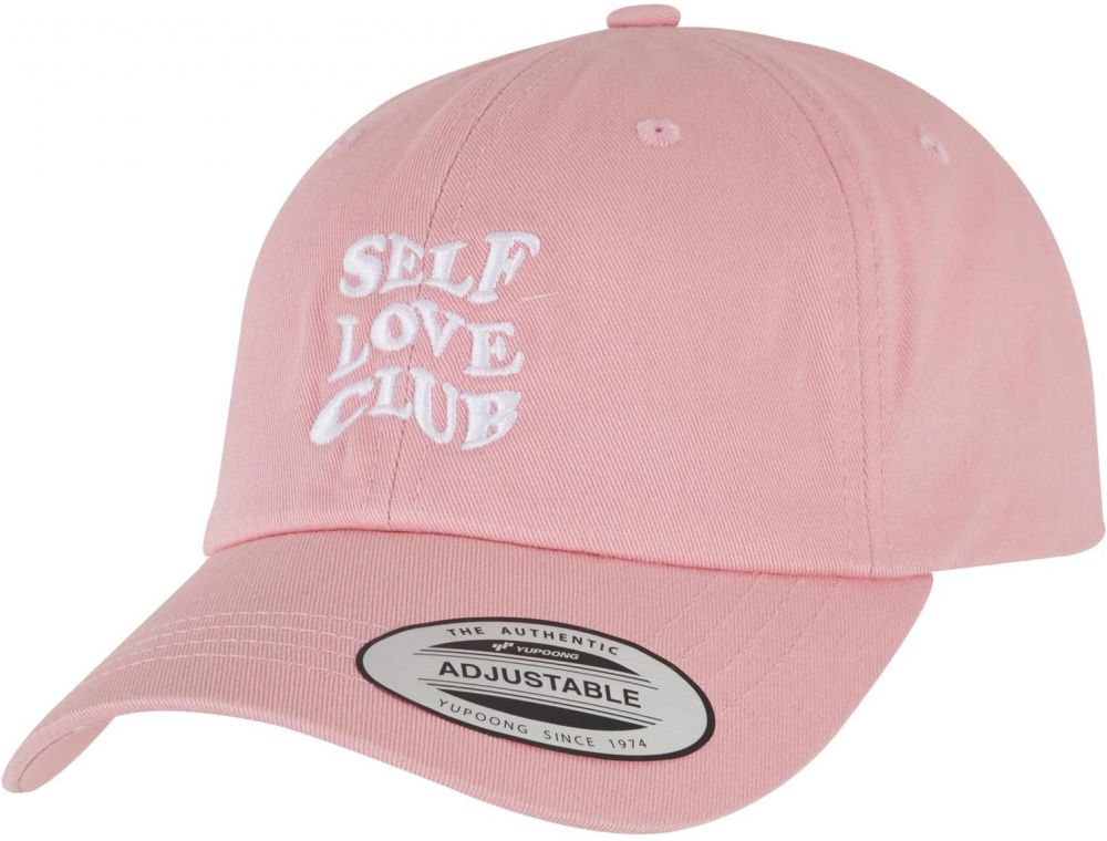 Women's cap with pink inscription