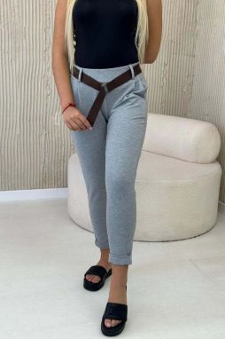 Punto Milano winter pants with belt gray