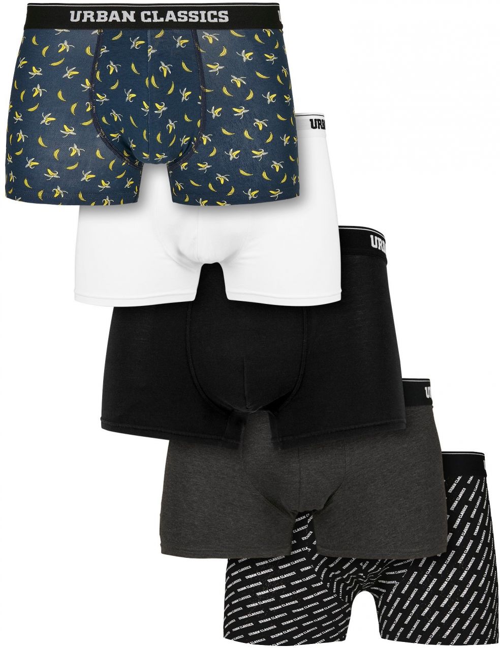 No 5 packs of boxers.aop+brand.aop+cha+blk+wht