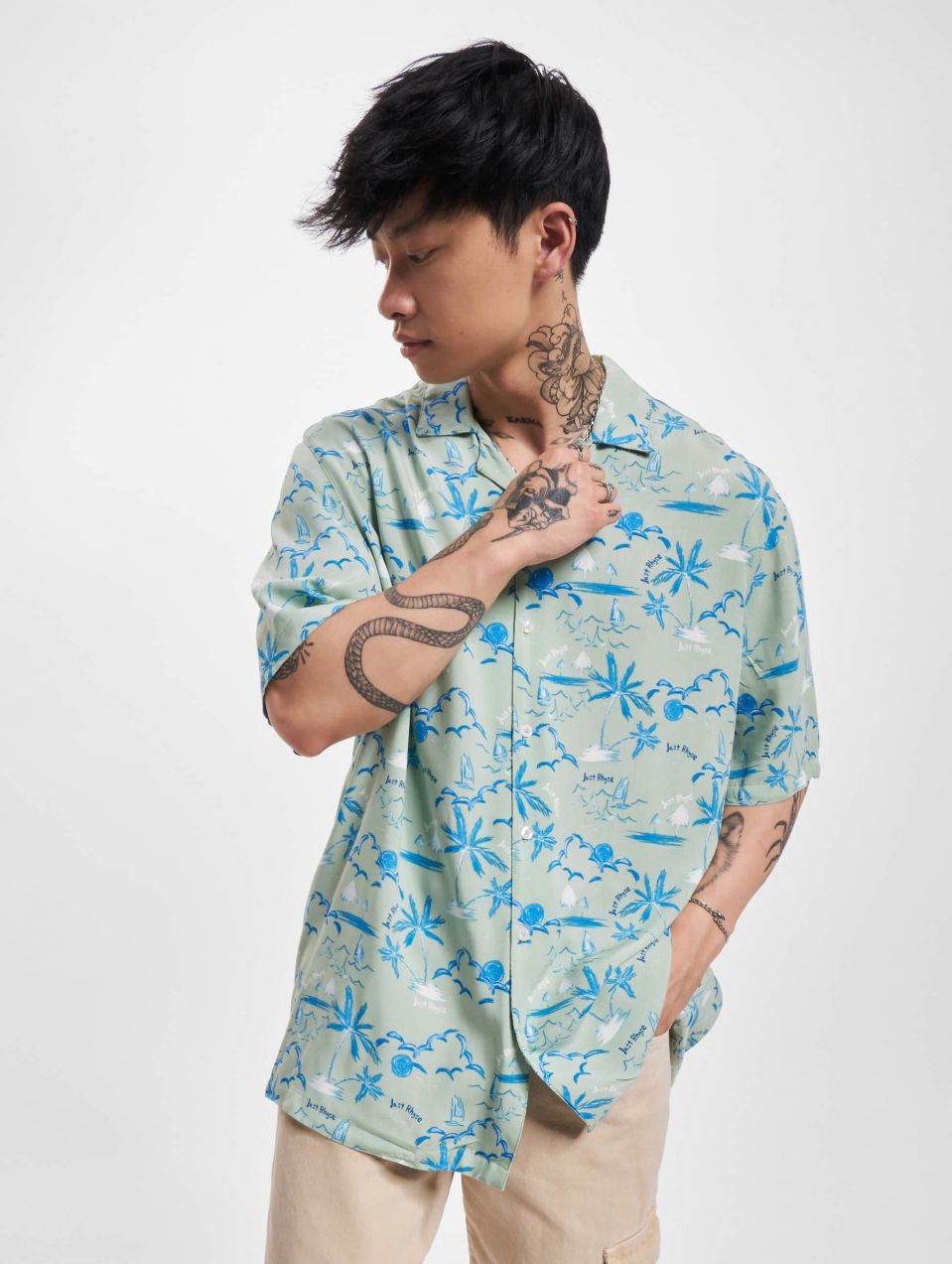 Men's shirt Waikiki green