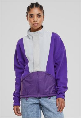 Women's tracksuit jacket Polarfleece Track purple