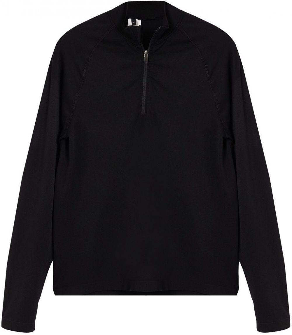 Trendyol Black Slim Fit Zippered Sweatshirt
