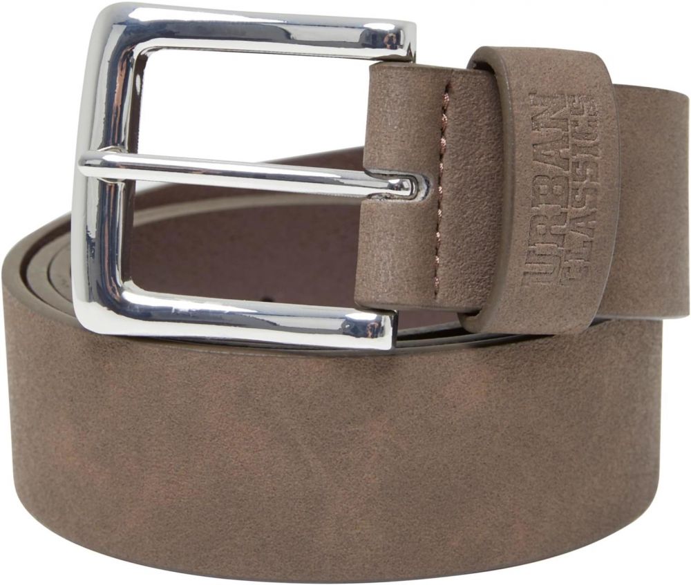 Suede Leather Imitation Belt brown