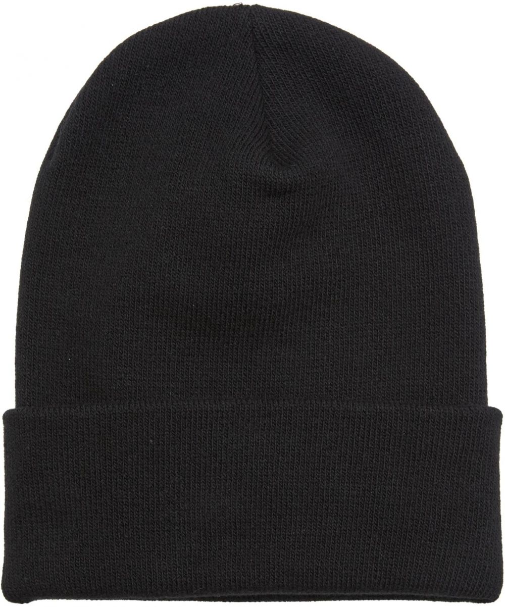 Extended Beanie Hat Black