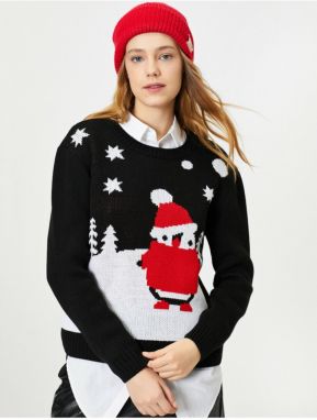 Koton Christmas Themed Knitwear Sweater
