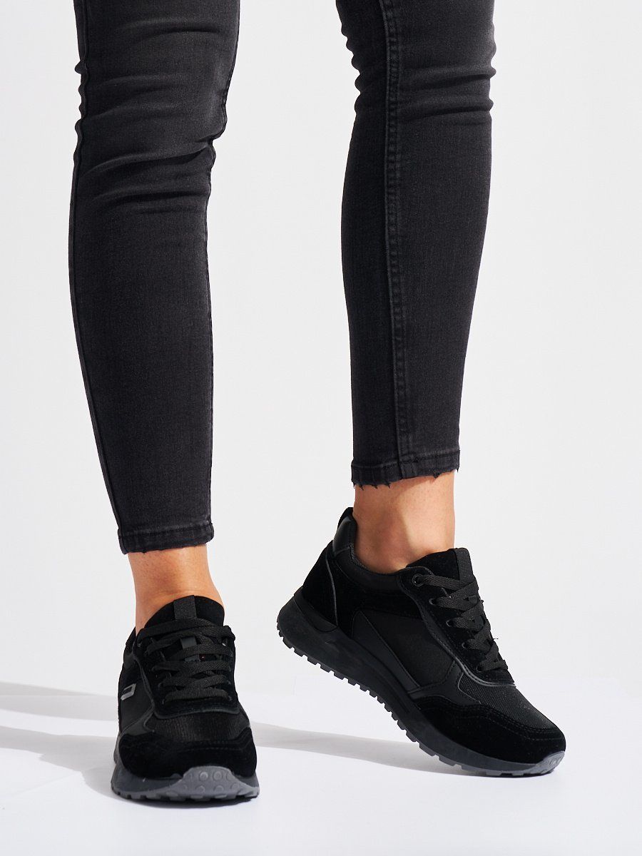 Shelvt Black women's trainers