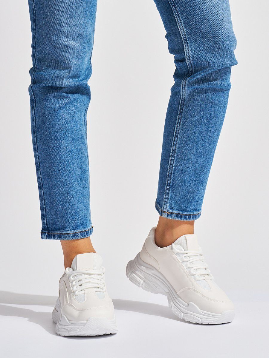 Shelvt White women's sneakers