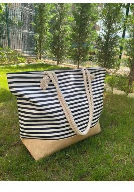 92547 Dewberry Soft Handle Womens Beach Bag-BEIGE