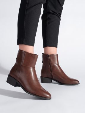Brown leather ankle boots by Sergio Leone