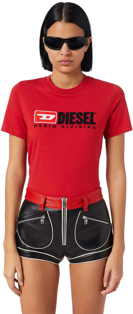 Diesel Tričko - T-REG-DIV T-SHIRT červené