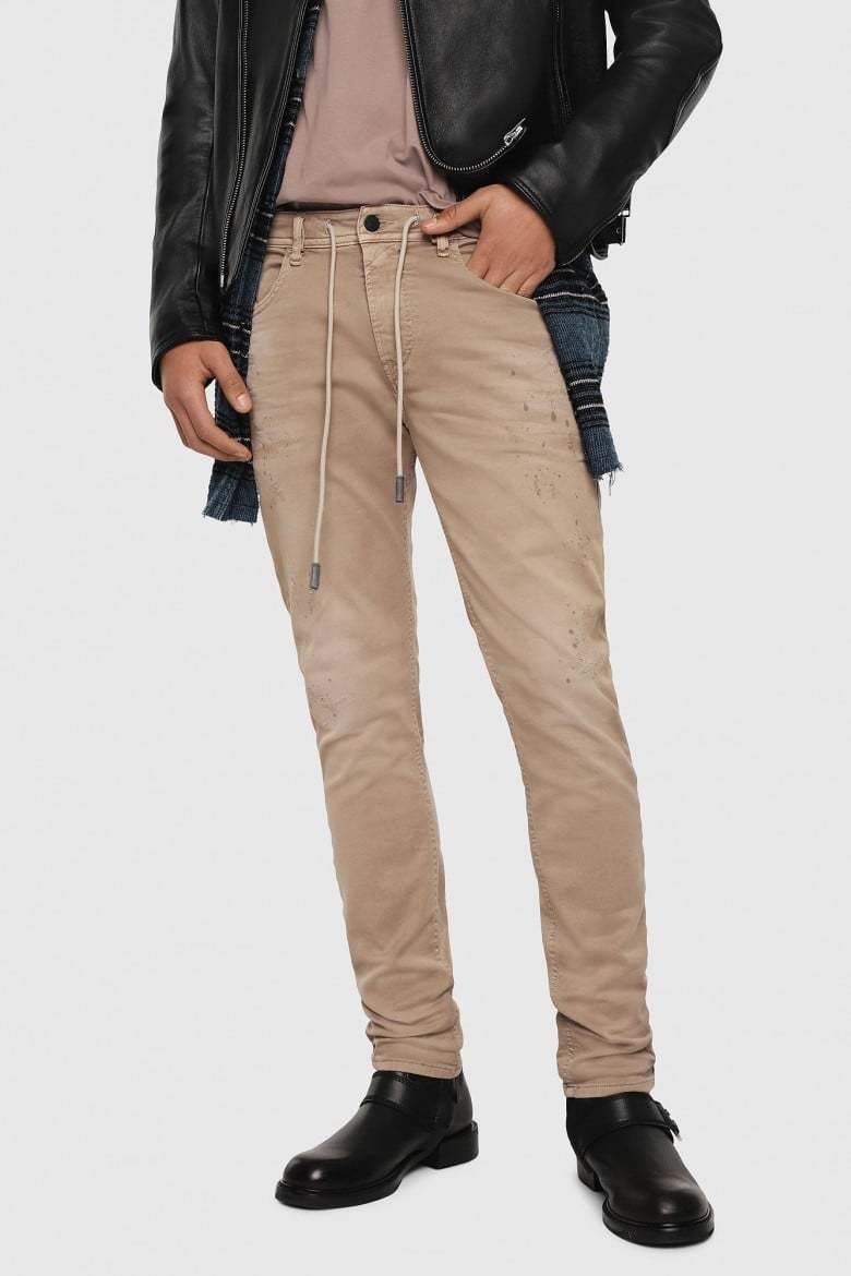 9011 DIESEL S.P.A.,BREGANZE Rifle - Diesel THOMMER CBNE Sweat jeans béžové