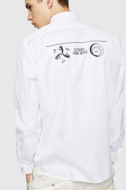 Košeľa - Diesel SVENPRINT SHIRT biela