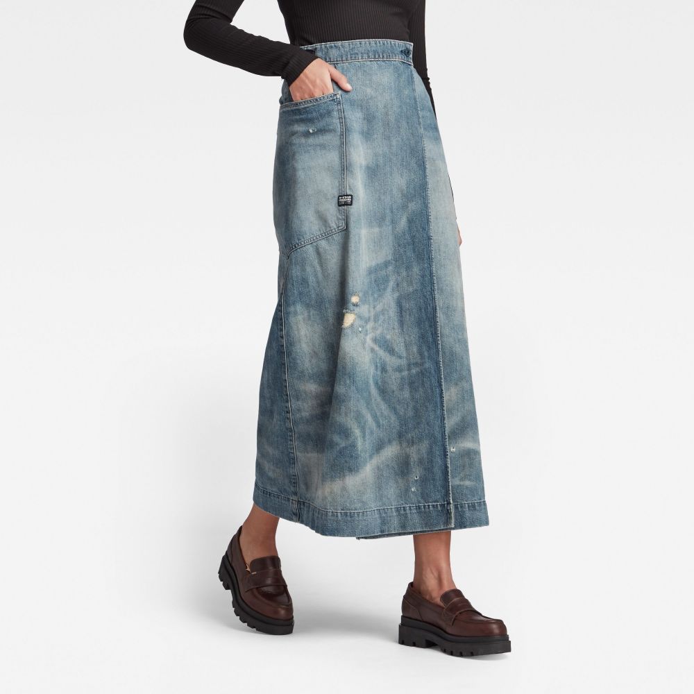 Sukňa - G-star RAW Hawking denim modrá