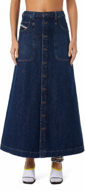Diesel Sukňa - DE-ALBUS-L SKIRT modrá
