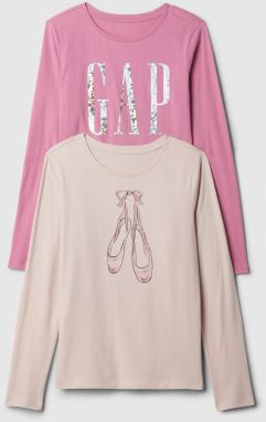 GAP Children's cotton T-shirt, 2 pcs - Girls