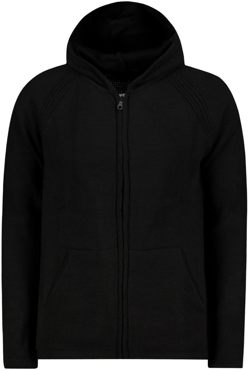 Trendyol Black Slim Fit Hooded Cardigan Cardigan