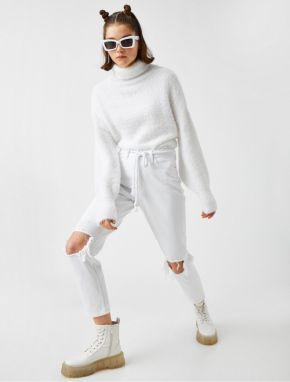 Koton Mom Jeans - High Waisted, Comfortable Cut, Skinny Leg Pants