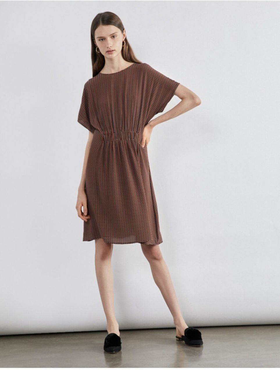 Koton Women's Coffee Midi Dress