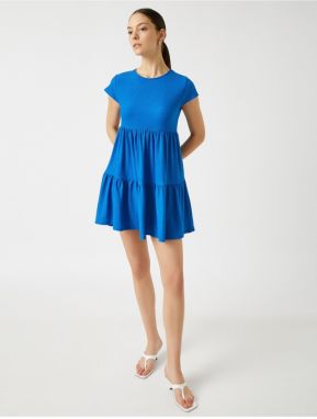 Koton Short Sleeve Frilly Dress