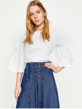 Koton Women's Bead Detail Blouse