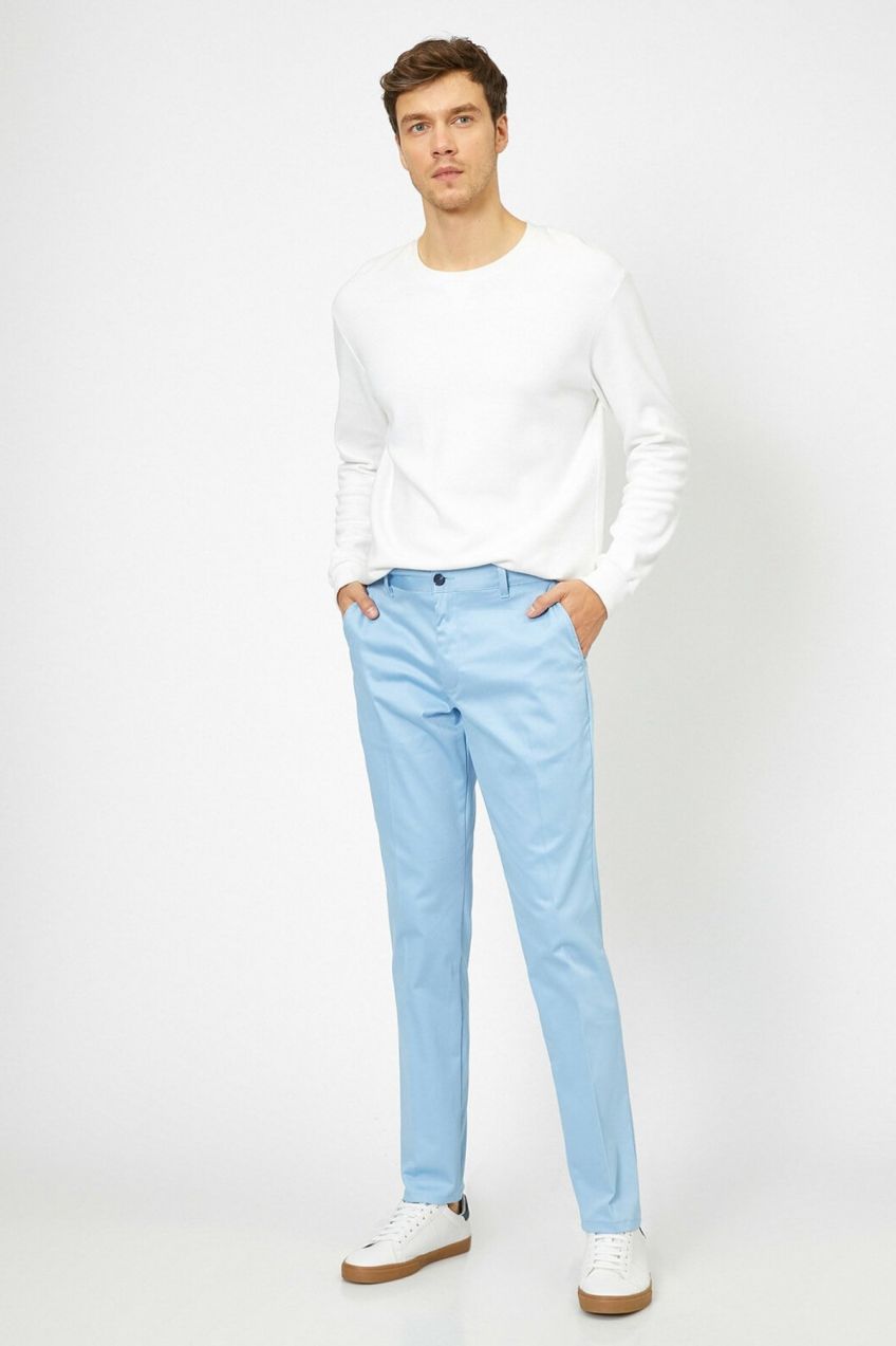 Koton Men's Blue Trousers