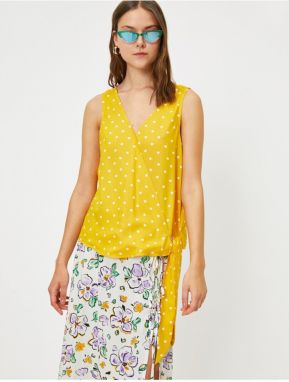 Koton Polka Dot Patterned Short Sleeve Blouse