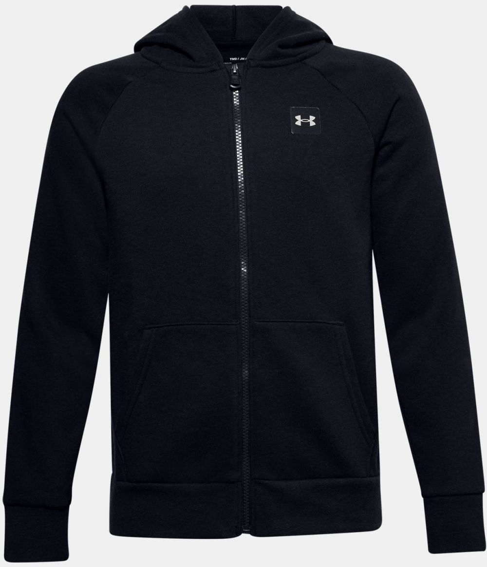 Čierna mikina Under Armour UA RIVAL FLEECE FZ HOODIE