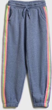 Detské tepláky GAP Logo joggers slouchy Modrá