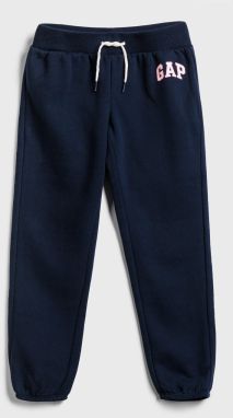 Dětské tepláky GAP Logo v jogger Modrá
