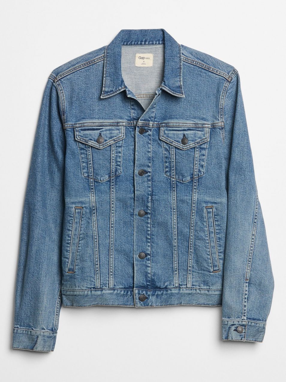 Džínsová bunda icon denim jacket with GapFlex Modrá