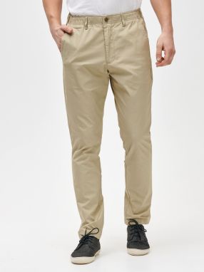 Nohavice slim easy e-waist pants in GapFlex Béžová
