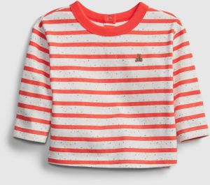 GAP Baby tričko stripe t-shirt Červená