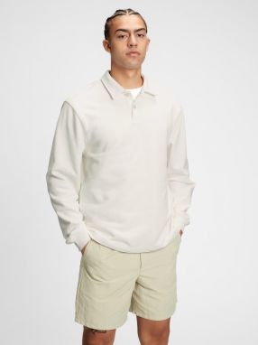 GAP Mikina french terry polo Smotanová