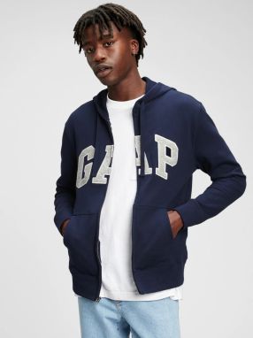 Mikina GAP Logo arch hoodie Modrá